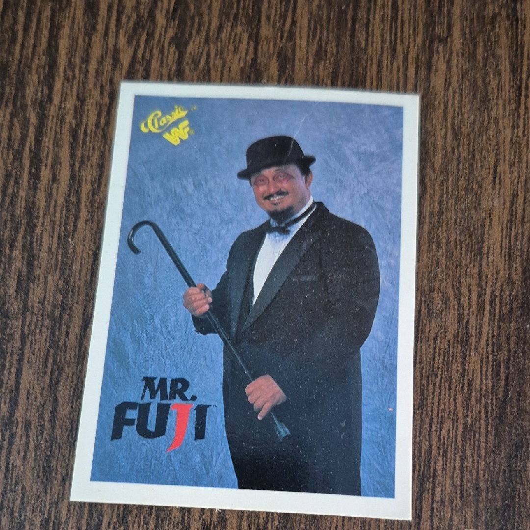 Classic Mr. Fuji Card With Black Suit Signed